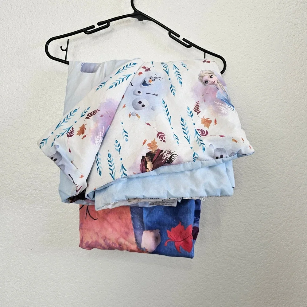 Disney Frozen 2 Kids Twin Comforter Elsa Anna Olaf‎ reversable Piece Bedding Set